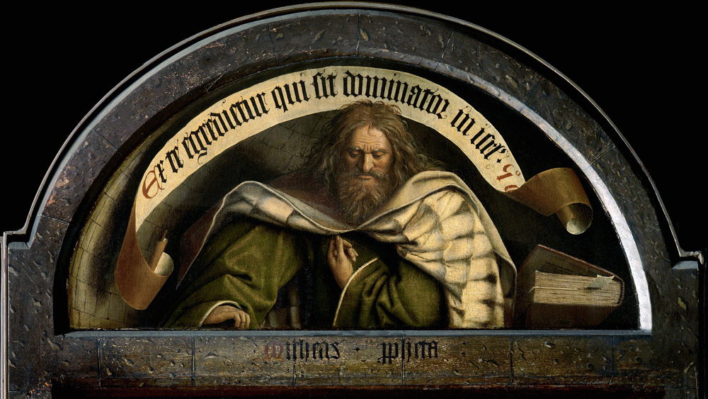Prophet Micah , van Exck, Ghent Altar od Jan van Eyck