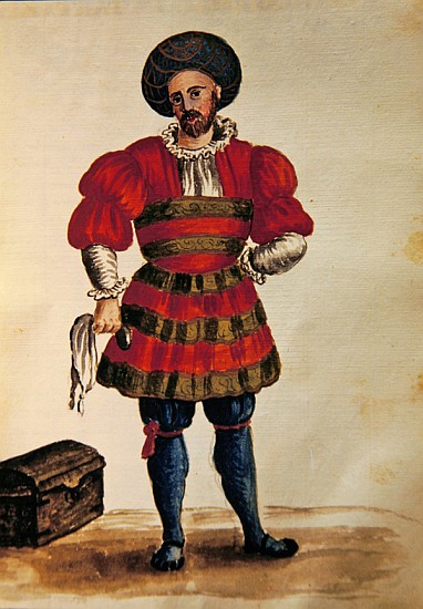 A Venetian Traveller od Jan van Grevenbroeck
