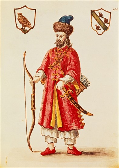 Marco Polo (1254-1324) dressed in Tartar costume od Jan van Grevenbroeck