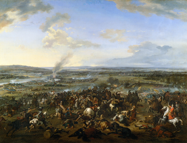 The battle at Höchstädt on 13-8-1704 od Jan van Huchtenburgh