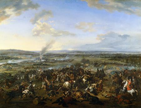 The battle at Höchstädt on 13-8-1704