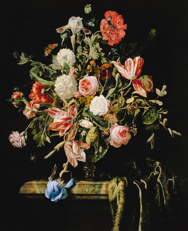 Flower Still Life od Jan van Huysum