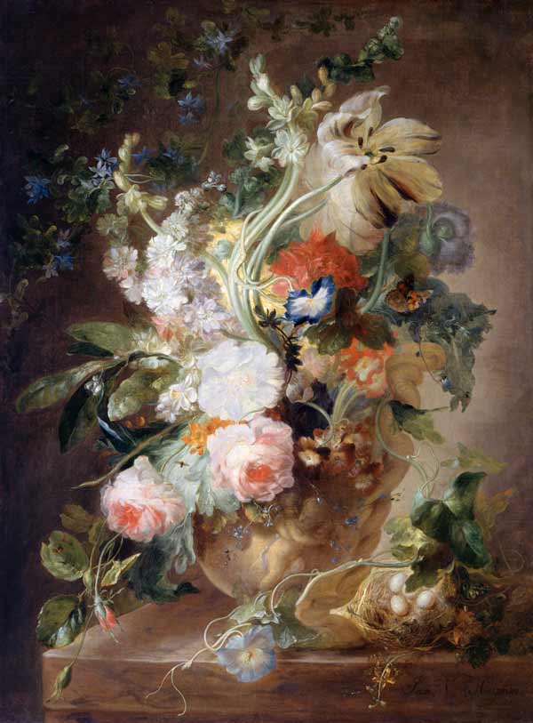 Blumenstrauss in einer Vase od Jan van Huysum