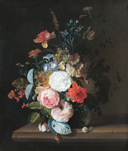 Flower painting. od Jan van Huysum