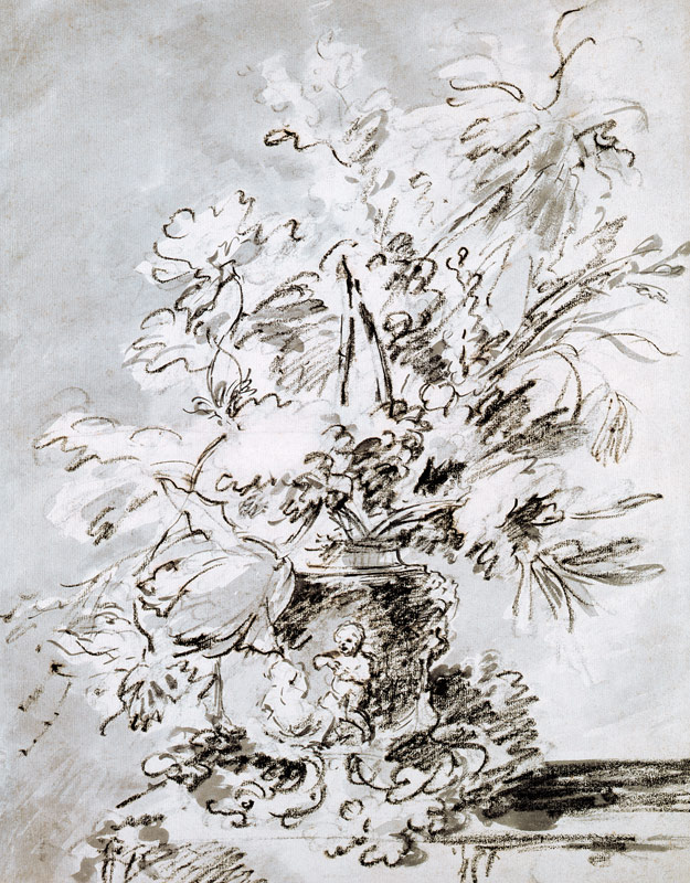 Flowers in an Urn od Jan van Huysum