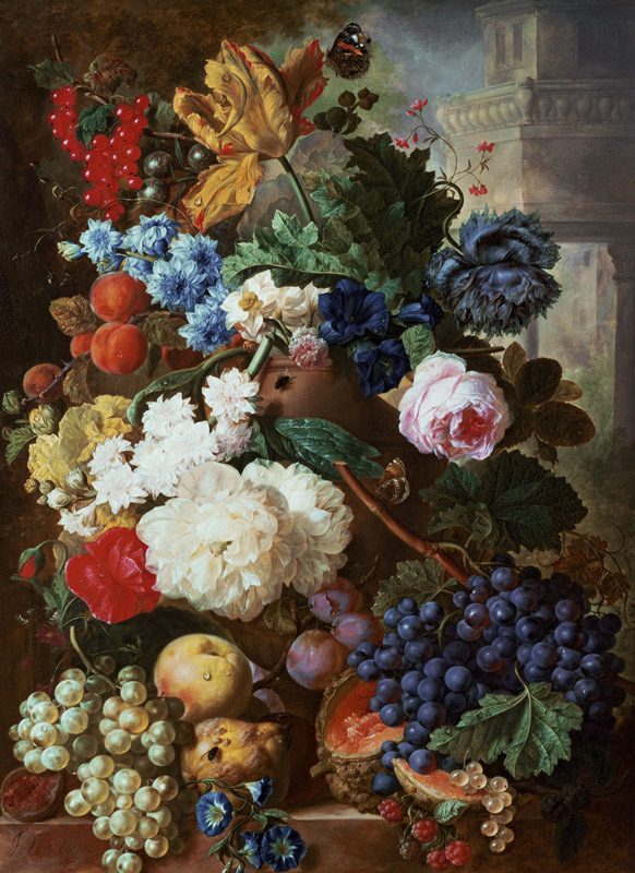 Flowers and Fruit od Jan van Os