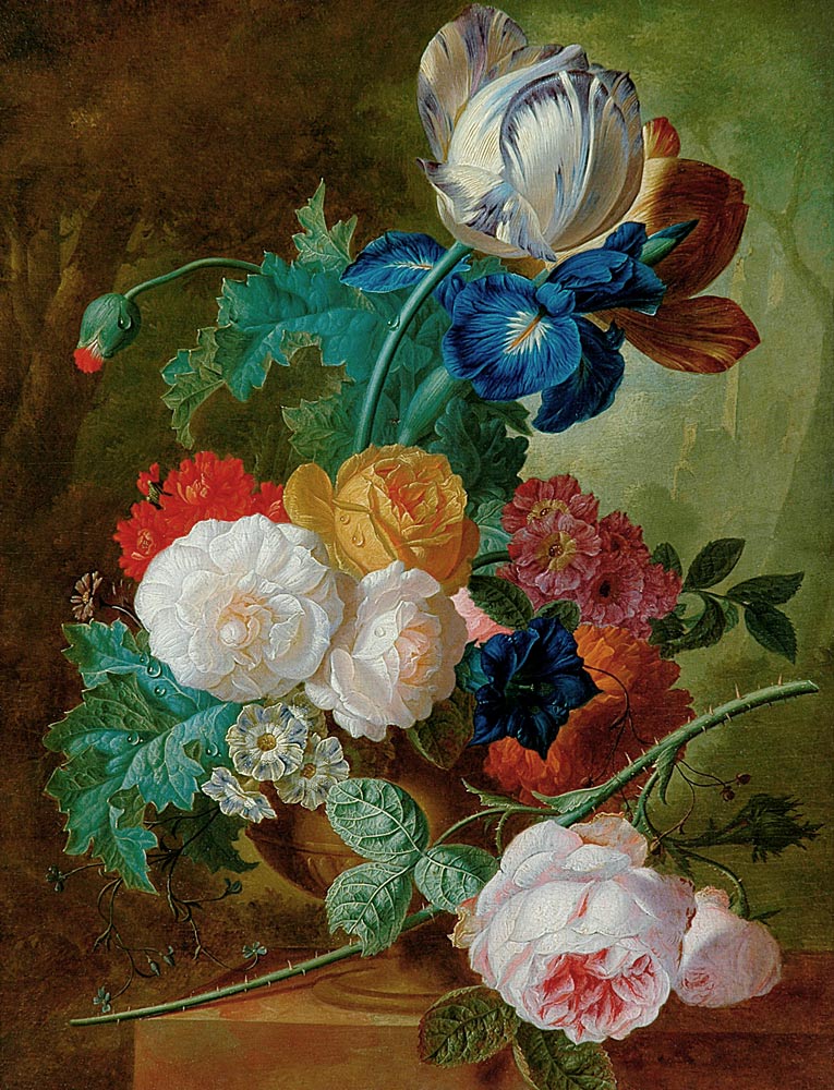 Still Life of Flowers (panel) od Jan van Os