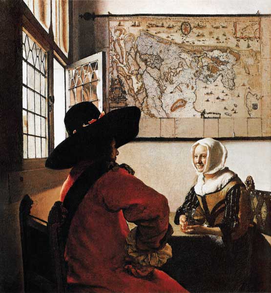 Soldier and Laughing Girl od Johannes Vermeer