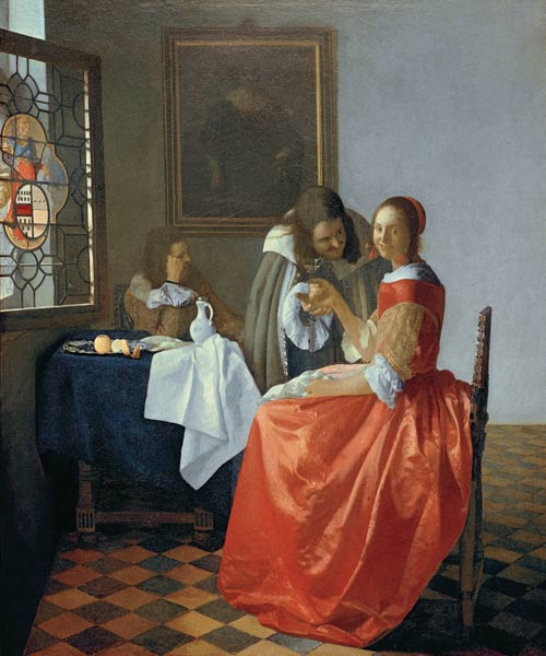 The Girl with the Wineglass od Johannes Vermeer
