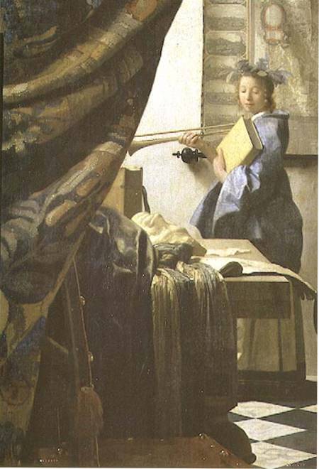 The Painter in his Studio od Johannes Vermeer