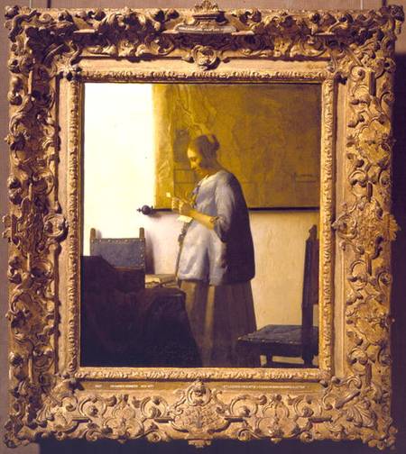 Woman Reading a Letter od Johannes Vermeer