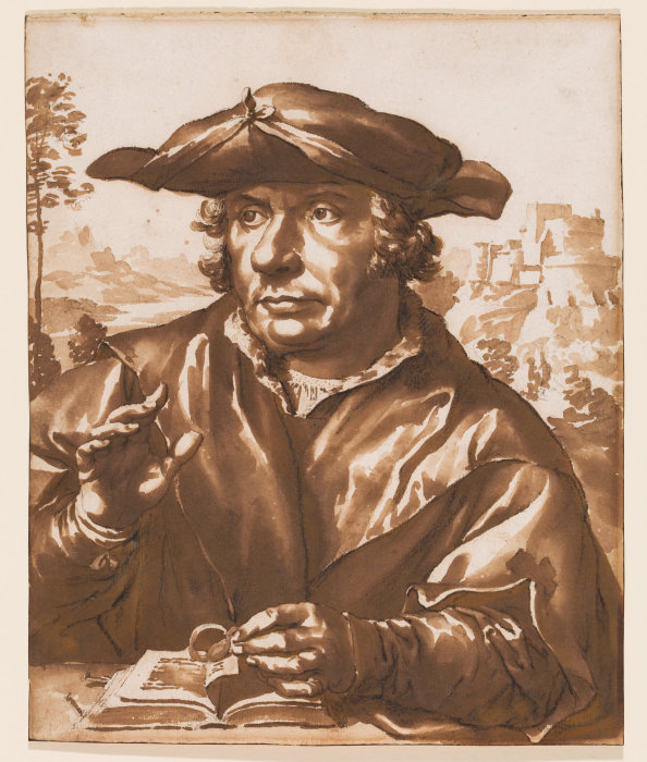 Portrait of a scholar od Jan de Bisschop