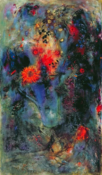 Sunflower, 2002 (oil on canvas)  od Jane  Deakin