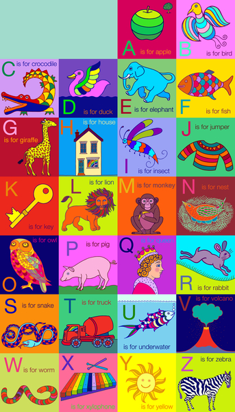 Alphabet for children od Jane Tattersfield
