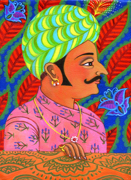 Maharaja with butterflies od Jane Tattersfield