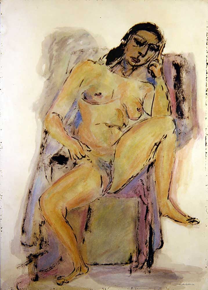 Seated Nude, 1946 od Jankel Adler