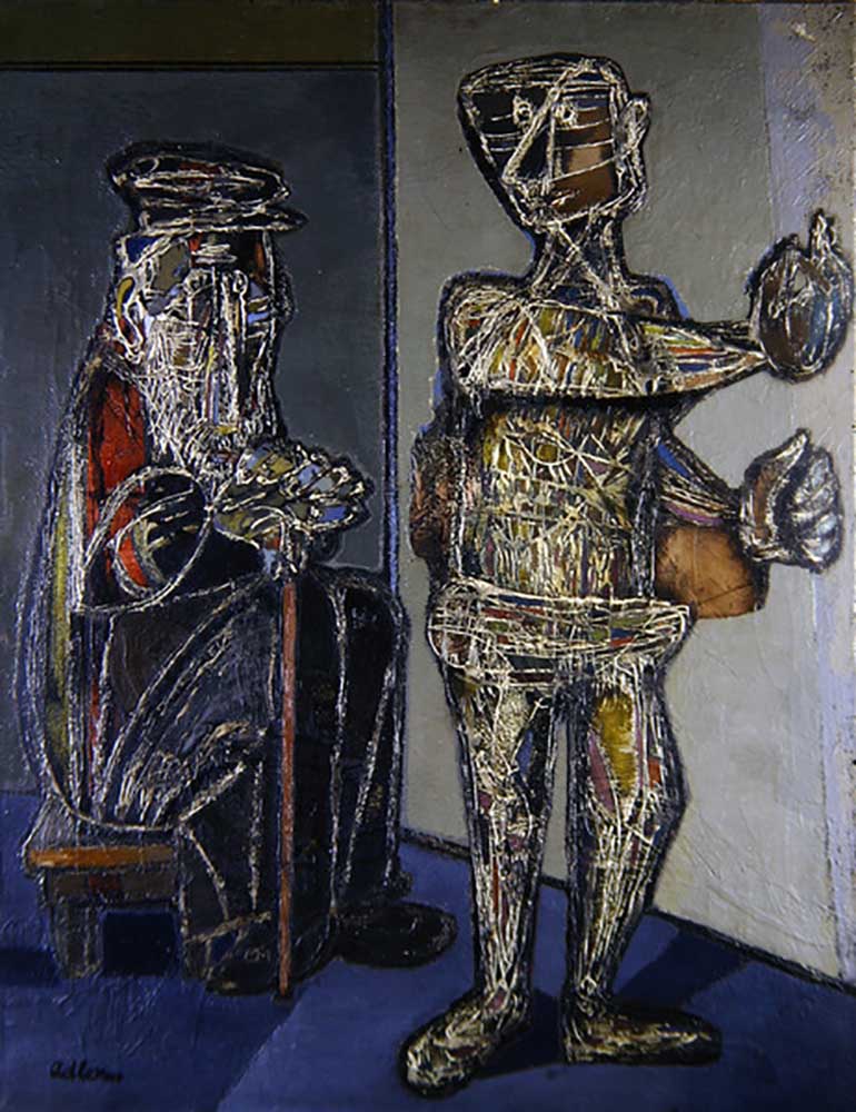 Two Figures, 1944 od Jankel Adler