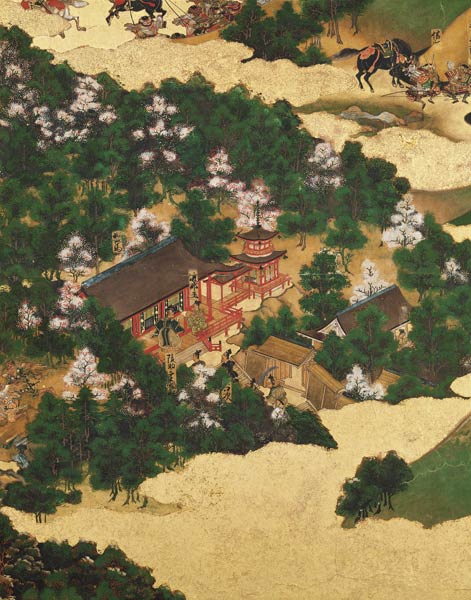 Heiji Uprising of 1159, Momoyama Period (1568-1615) (ink on paper) od Japanese School