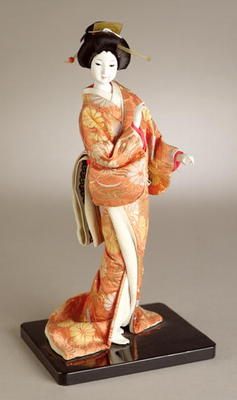 Standing lady doll, Japanese od Japanese School