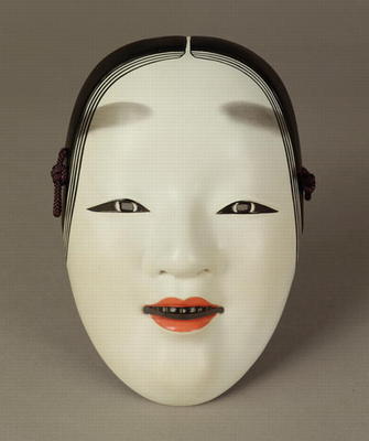 Noh theatre mask of a young woman, Japanese od Japanese School, (19th century)
