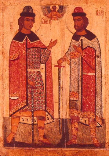 Die Heiligen Boris und Gleb od Jaroslawl