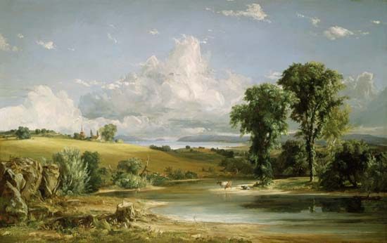 Summer afternoon over the Hudson od Jasper Francis Cropsey