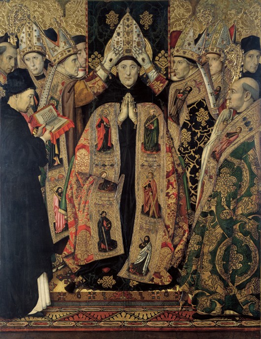 The Consecration of Saint Augustine od Jaume Huguet