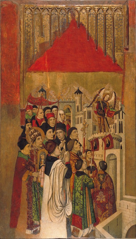 Apparition of Saint Michael at the Castle of Sant'Angelo od Jaume Huguet