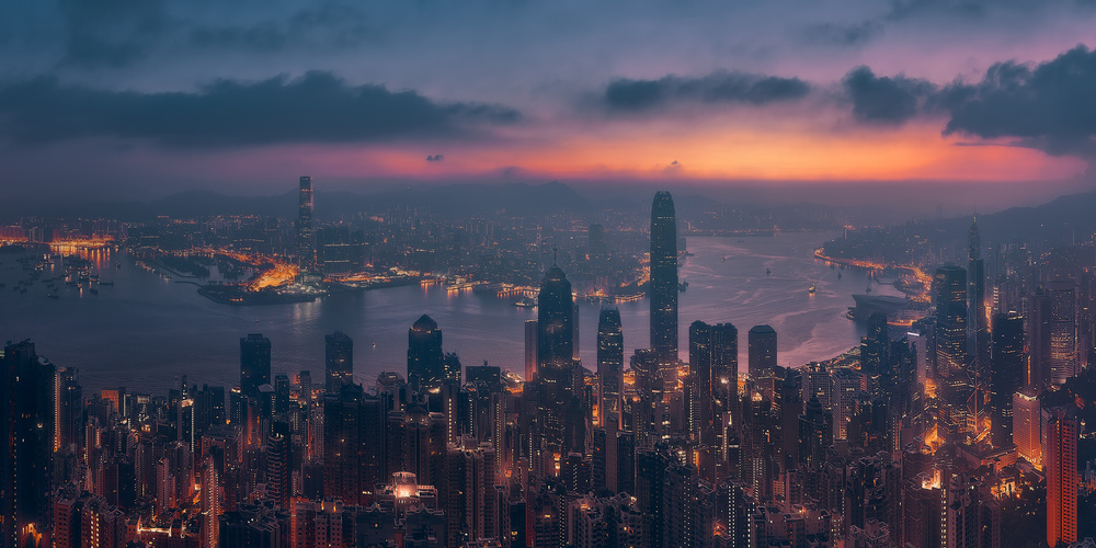 Sunrising Hong Kong od Javier de la Torre