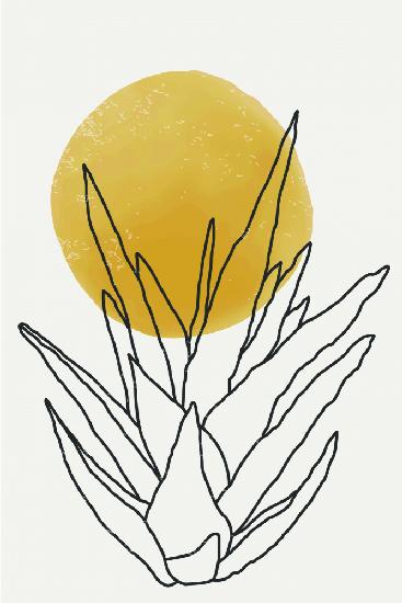 Abstract Agave Sunshine #3