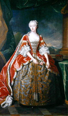 Princess Augusta (oil on canvas) od Jean-Baptiste van Loo