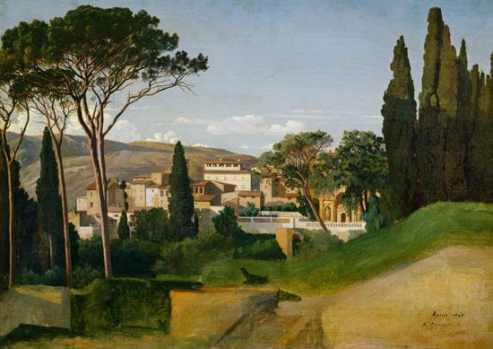 View of a Roman Villa od Jean Achille Benouville