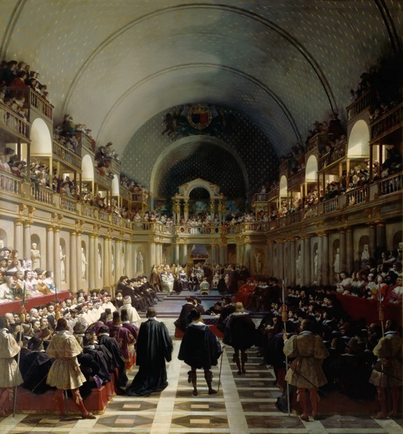 The assembly of the Estates-General on October 27, 1614 od Jean Alaux