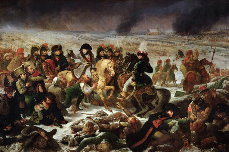 Napoleon on the battlefield of Prussian Eylau od Jean-Antoine Gros