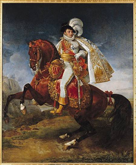 Equestrian Portrait of Jerome Bonaparte (1784-1860) od Jean-Antoine Gros
