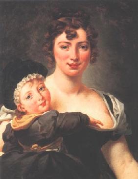 Françoise Simonnier with child