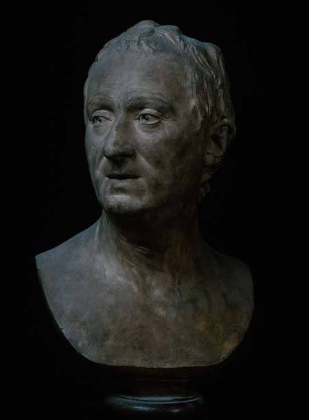 Bust of Denis Diderot (1713-84) od Jean-Antoine Houdon
