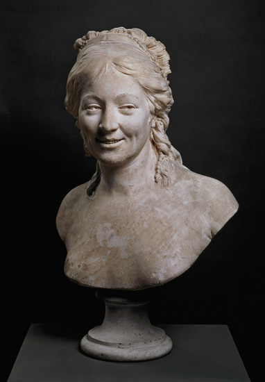 Portrait bust of Madame Houdon, the wife of the artist od Jean-Antoine Houdon
