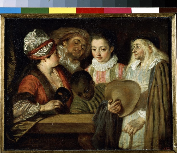 Actors of the Comédie Française od Jean Antoine Watteau