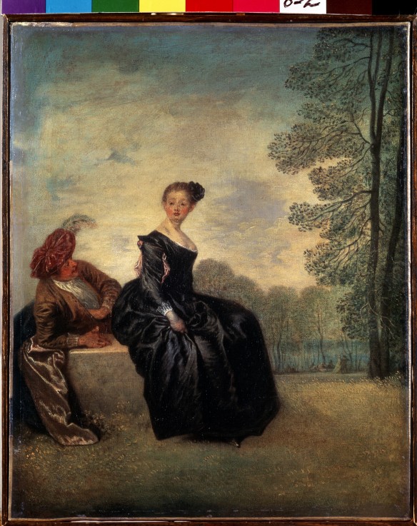 A capricious Woman (La Boudeuse) od Jean Antoine Watteau