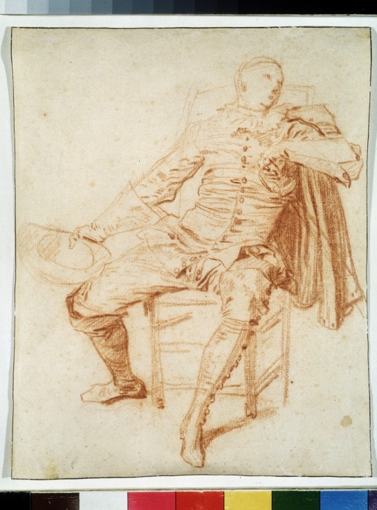 Actor of the Comédie italienne (Crispin) od Jean Antoine Watteau