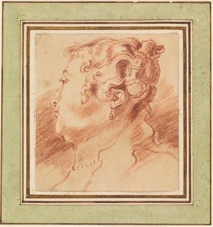 Study of Woman's Head od Jean Antoine Watteau
