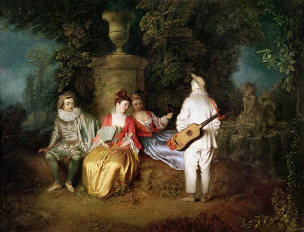 The Foursome, c.1713 od Jean Antoine Watteau