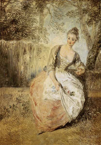 The impatient one fell in love od Jean-Antoine Watteau