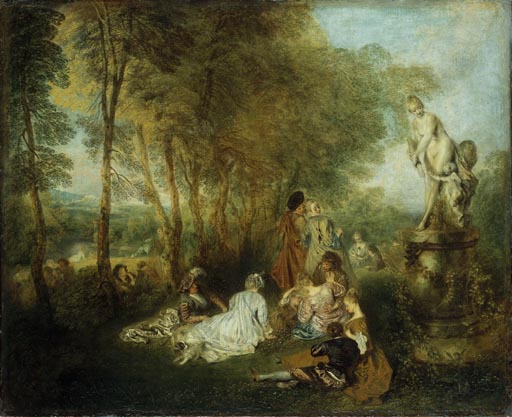 Das Liebesfest od Jean-Antoine Watteau