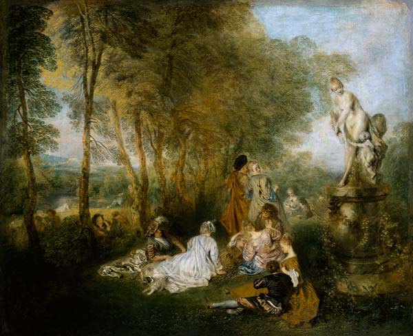 The love feast od Jean-Antoine Watteau