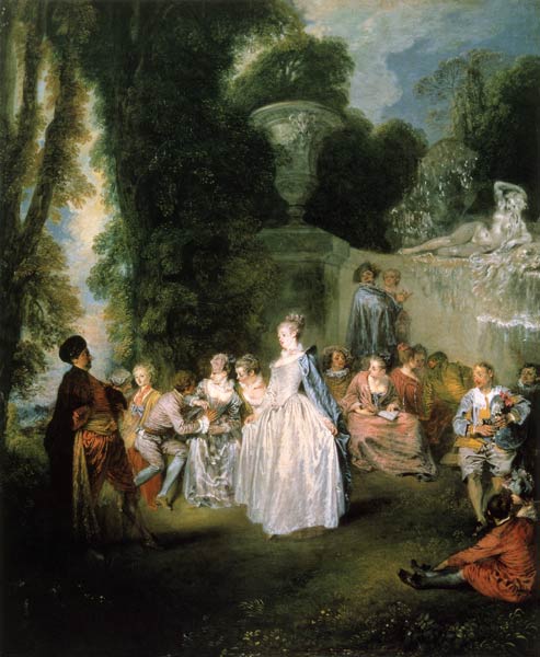 Venetian feast od Jean-Antoine Watteau
