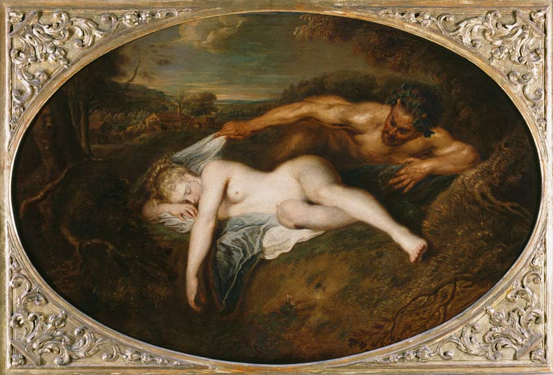 Jupiter and Antiope od Jean-Antoine Watteau