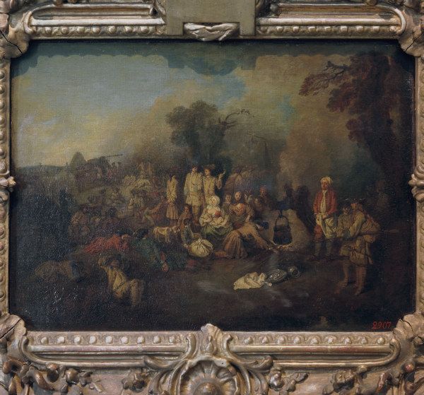 A.Watteau, Biwak od Jean-Antoine Watteau