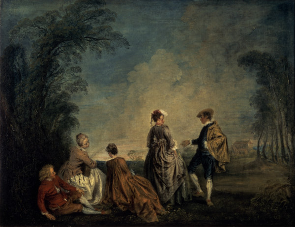 A.Watteau, Der verwirrende Antrag od Jean-Antoine Watteau